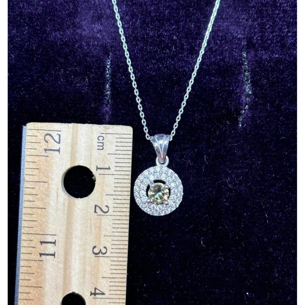 925 Sterling Silver Turkish Zultanite Necklace Wedding Jewelry for Women, NEW - Picture 3 of 7